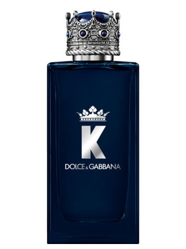 Dolce & Gabbana K Parfum for Men bottle with sleek black and gold design, stylish packaging, and fragrance label visible.