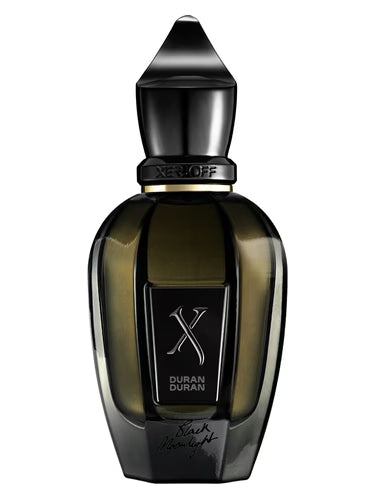 Duran Duran Black Moonlight Xerjoff unisex Eau de Parfum bottle displayed with elegant black and gold packaging.