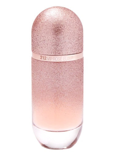 Carolina Herrera 212 VIP Rosé Elixir women’s EDP perfume bottle with pink accents and elegant branding.