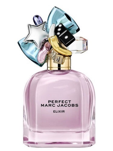 Marc Jacobs Perfect Elixir for Women EDP perfume bottle with sleek design and elegant packaging.
