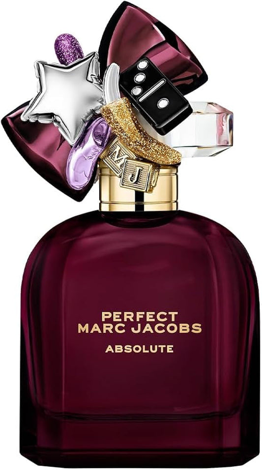 Marc Jacobs Perfect Absolute women's EDP perfume bottle with floral and elegant design.
