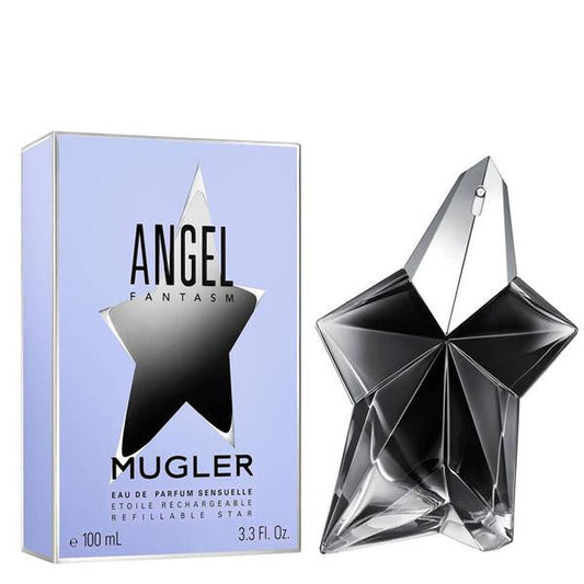 Angel Fantasm perfume for women by Thierry Mugler, featuring the iconic fragrance bottle with a sleek, modern design.