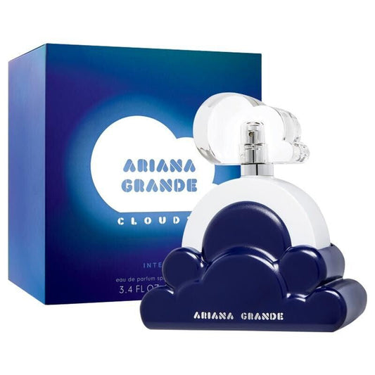 Ariana Grande Cloud 2.0 Intense for Women Eau de Parfum bottle with floral and fruity design, featuring a sleek, modern shape.